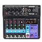 Professional 6-channel Mixer Live Sound Card All-in-one Multi-function Mobile Phone Computer Effect Device