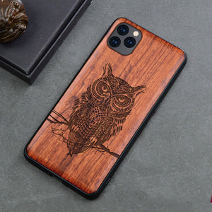 Apple 11pro Max All inclusive Anti drop Phone Case Retro Engraving For men
